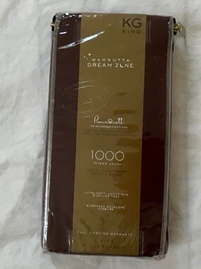 NIP Wamsutta Dream Zone 1000TC King Pillowcases (Pair) Mauve